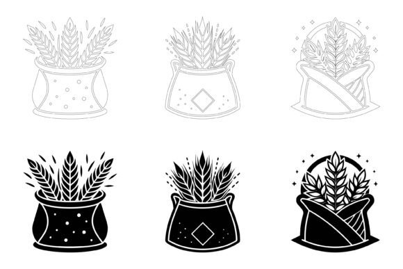 An Illustration of a Beautiful Flower in a Pot