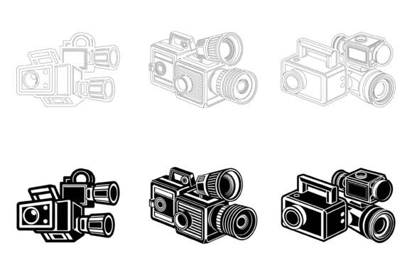 Essential Video Camera Vector Illustrations for Your Creative Projects