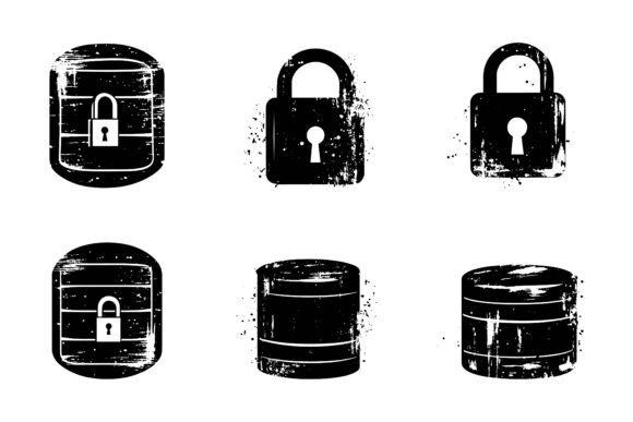 Lock Icon Set: Elevate Security Branding with AI & EPS