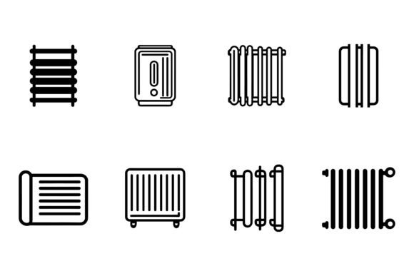 Rubber Inflatable Mattress Icons: A Versatile Digital Asset
