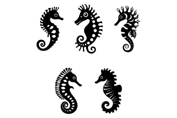 Seahorse Vector: Practical AI & EPS Illustrations for Diverse Projects