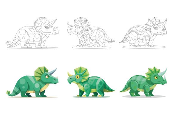 Strategically Using a Set of Dinosaurs Illustrations to Enhance Your Projects