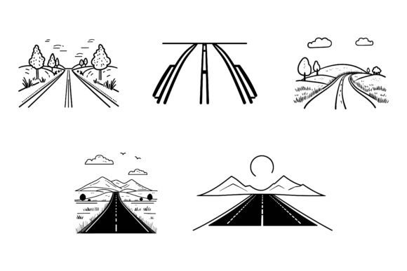 Vector Highway Symbol and Icon